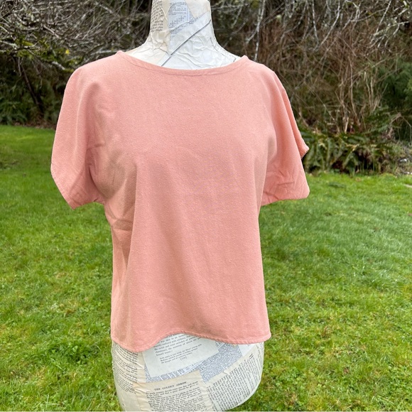 Two Fold Clothing Krissy Tee in Dusty Rose - Picture 3 of 11